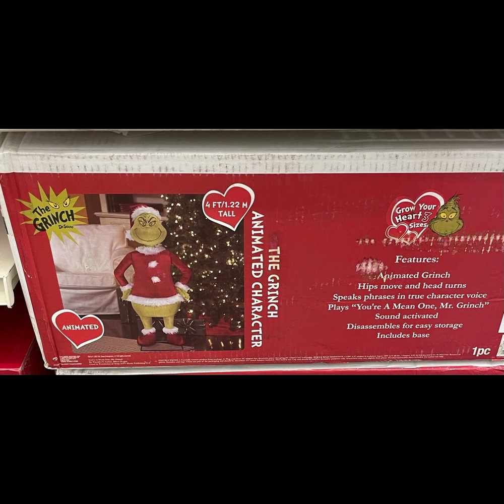 The Grinch Animated Character 4ft tall